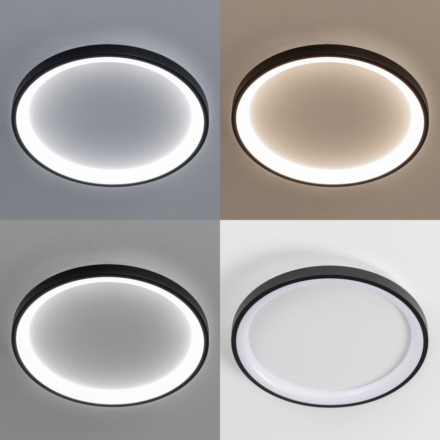 Brilagi - LED dimbar taklampa FALCON SLIM LED/42W/230V 3000-6500K Ø 50 cm svart + fjärrkontroll