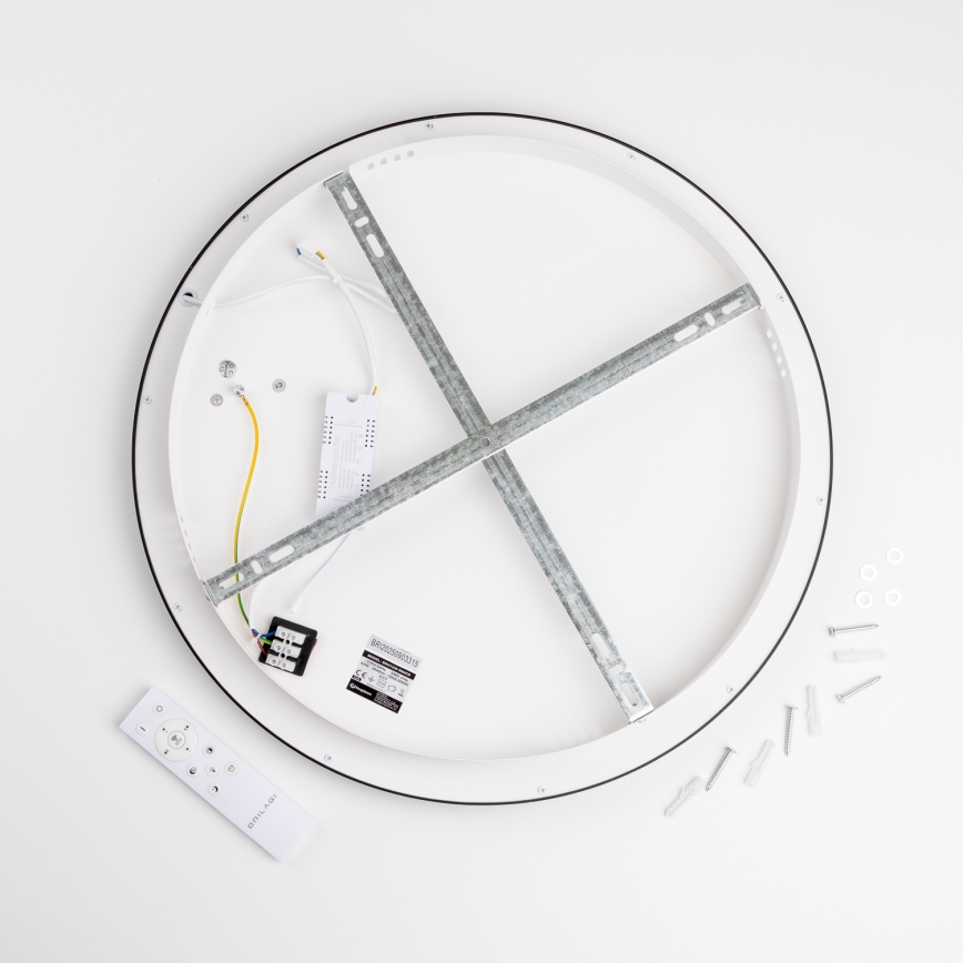 Brilagi - LED dimbar taklampa FALCON SLIM LED/42W/230V 3000-6500K Ø 50 cm svart + fjärrkontroll