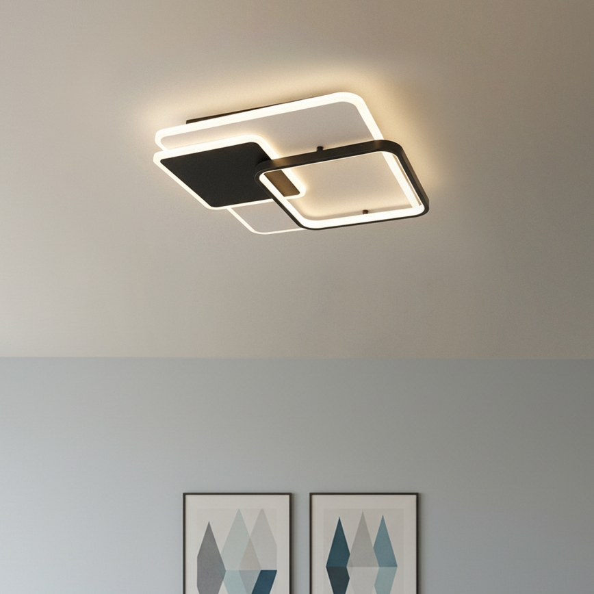 Brilagi - dimbar LED-takarmatur FLARE LED/64W/230V 45x45 cm 3000/4000/6000K + fjärrkontroll