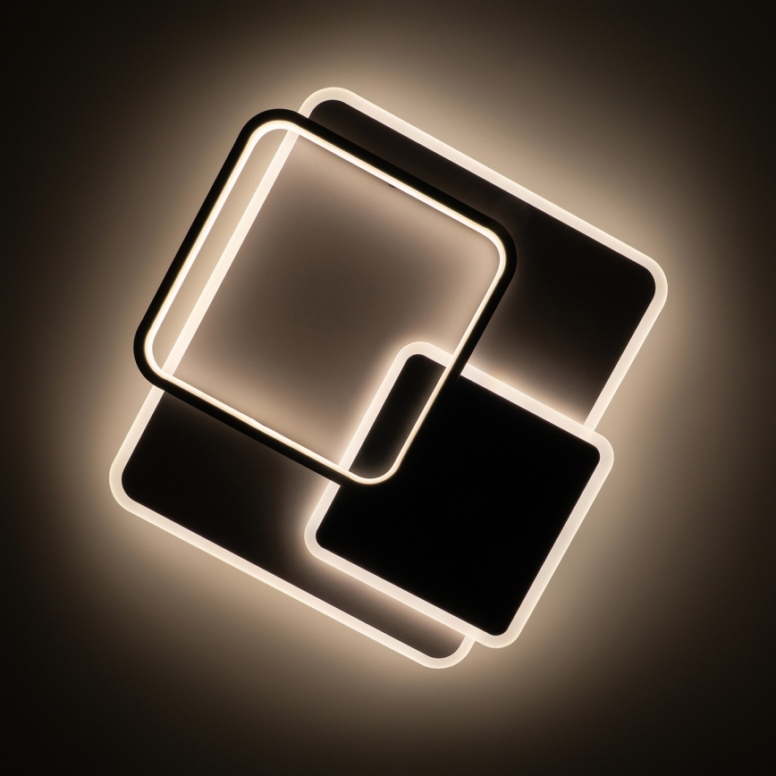 Brilagi - dimbar LED-takarmatur FLARE LED/64W/230V 45x45 cm 3000/4000/6000K + fjärrkontroll