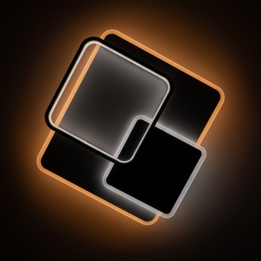 Brilagi - dimbar LED-takarmatur FLARE LED/64W/230V 45x45 cm 3000/4000/6000K + fjärrkontroll