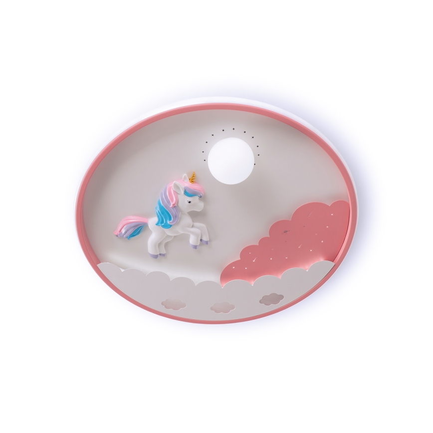 Brilagi - Dimbbar LED-taklampa för barnrum UNICORN LED/68W/230V 3000–6000K Ø 49 cm + fjärrkontroll