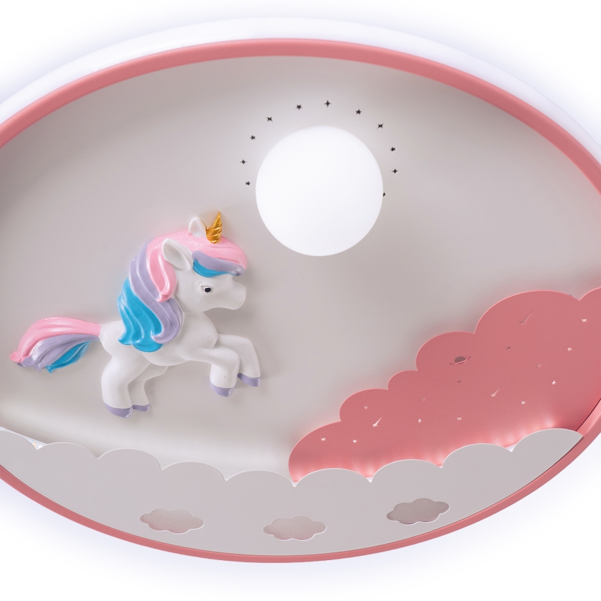 Brilagi - Dimbbar LED-taklampa för barnrum UNICORN LED/68W/230V 3000–6000K Ø 49 cm + fjärrkontroll