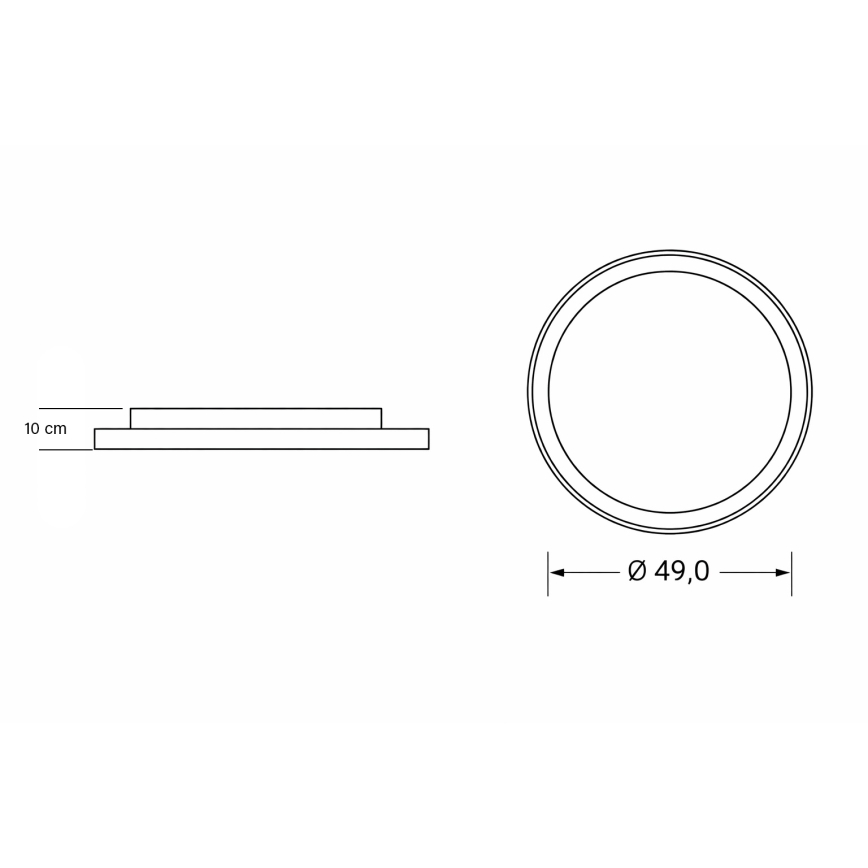 Brilagi - Dimbbar LED-taklampa för barnrum UNICORN LED/68W/230V 3000–6000K Ø 49 cm + fjärrkontroll