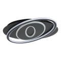 Brilagi - LED dimbar taklampa IRIS LED/78W/230V 3000-6000K 37x49 cm svart + fjärrkontroll