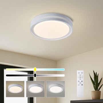 Brilagi - LED dimbar taklampa KREON LED/54W/230V 3000-6000K vit Ø 38 cm + fjärrkontroll