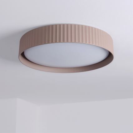 Brilagi - Dimbar LED-taklampa LUCIA LED/48W/230V 3000-6500K Ø 41 cm brun + fjärrkontroll