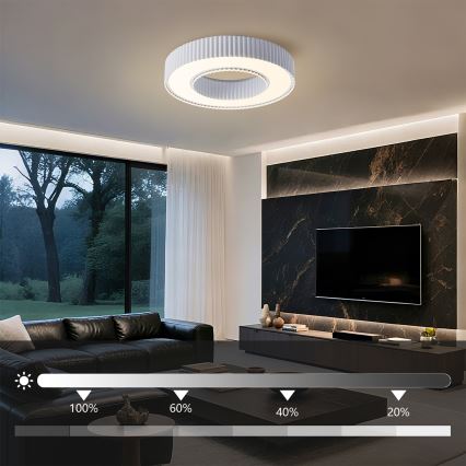 Brilagi - Dimbar LED-taklampa LUMIX LED/48W/230V 3000-6000K vit Ø 50 cm + fjärrkontroll