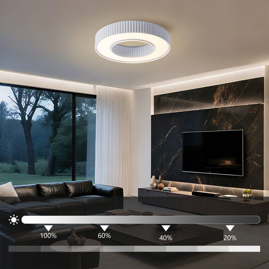 Brilagi - Dimbar LED-taklampa LUMIX LED/48W/230V 3000-6000K vit Ø 50 cm + fjärrkontroll
