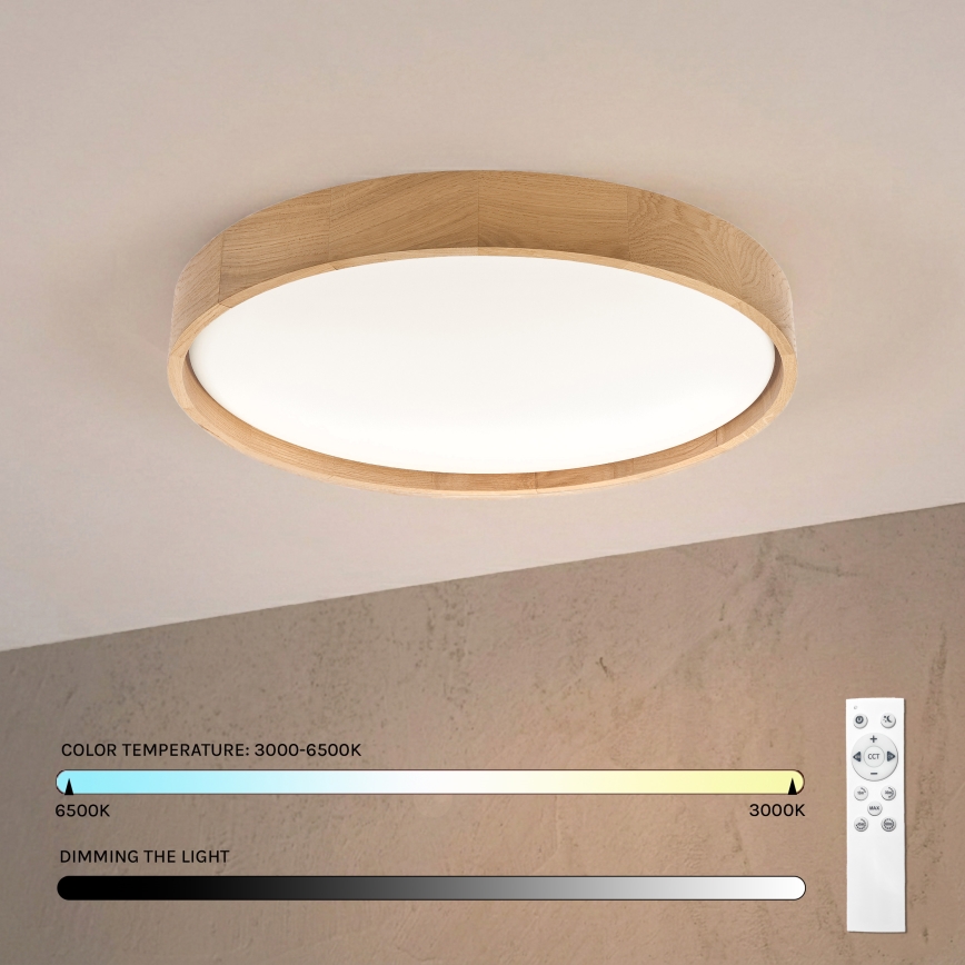 Brilagi - Dimbart LED-taklampa MANAROLA REMOTE LED/36W/230V 3000-6500K Ø 51 cm ek + fjärrkontroll
