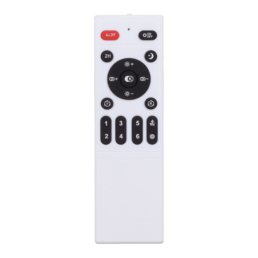 Brilagi - dimbart LED-taklampa med fläkt LED/30W/230V 3000-6500K Ø 50 cm svart/ek + fjärrkontroll