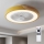Brilagi - LED dimbar taklampa med fläkt LED/38W/230V 3000-6500K 3000-6500K Ø 50 cm guld/ek + fjärrkontroll
