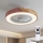 Brilagi - LED-dimbar taklampa med fläkt LED/38W/230V 3000-6500K 3000-6500K Ø 50 cm rosa/ek + fjärrkontroll