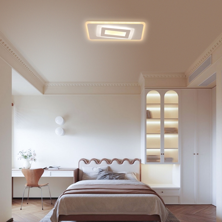 Brilagi - Dimbart LED-takarmatur MODERN LED/51W/230V 3000–6000K 20x40 cm + fjärrkontroll