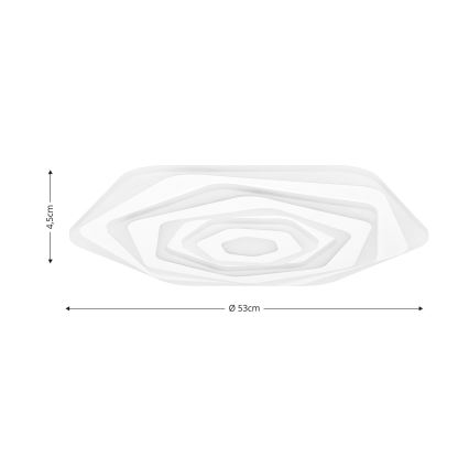 Brilagi - LED Dimbar taklampa MODERN LED/85W/230V 2700-6500K diameter 53 cm + fjärrkontroll