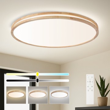 BRILAGI - LED-dimbar taklampa MOLINA LED/128W/230V 3000-6000K ek Ø 100 cm + fjärrkontroll