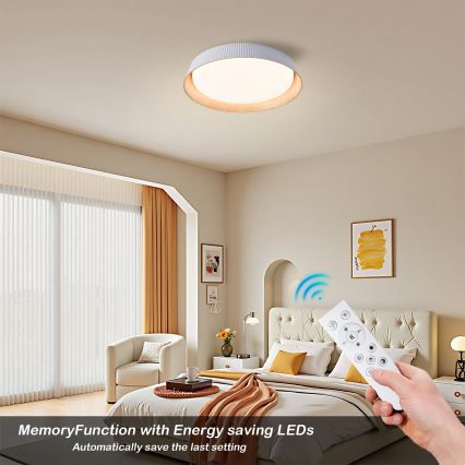 Brilagi - Dimmbar LED-taklampa ORINO LED/54W/230V 3000-6000K vit Ø 43 cm + fjärrkontroll
