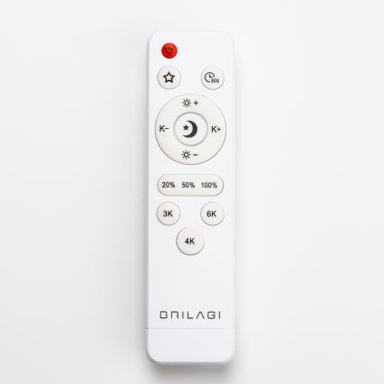 Brilagi - Dimbar LED-taklampa PINE LED/60W/230V trä Ø 52 cm 3000-6500K + fjärrkontroll