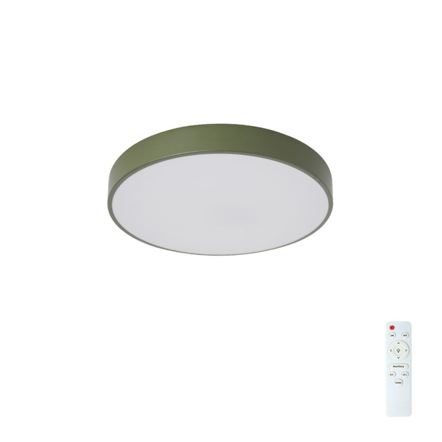 Brilagi - Dimbart LED-takarmatur POOL LED/36W/230V 3000-6000K Ø 30 cm grön + fjärrkontroll