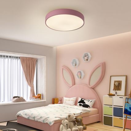 Brilagi - Dimbart LED-takarmatur POOL LED/60W/230V 3000-6000K Ø 50 cm rosa + fjärrkontroll