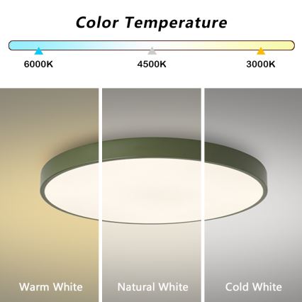 Brilagi - LED-dimmbar taklampa POOL LED/60W/230V 3000-6000K Ø 60 cm grön + fjärrkontroll