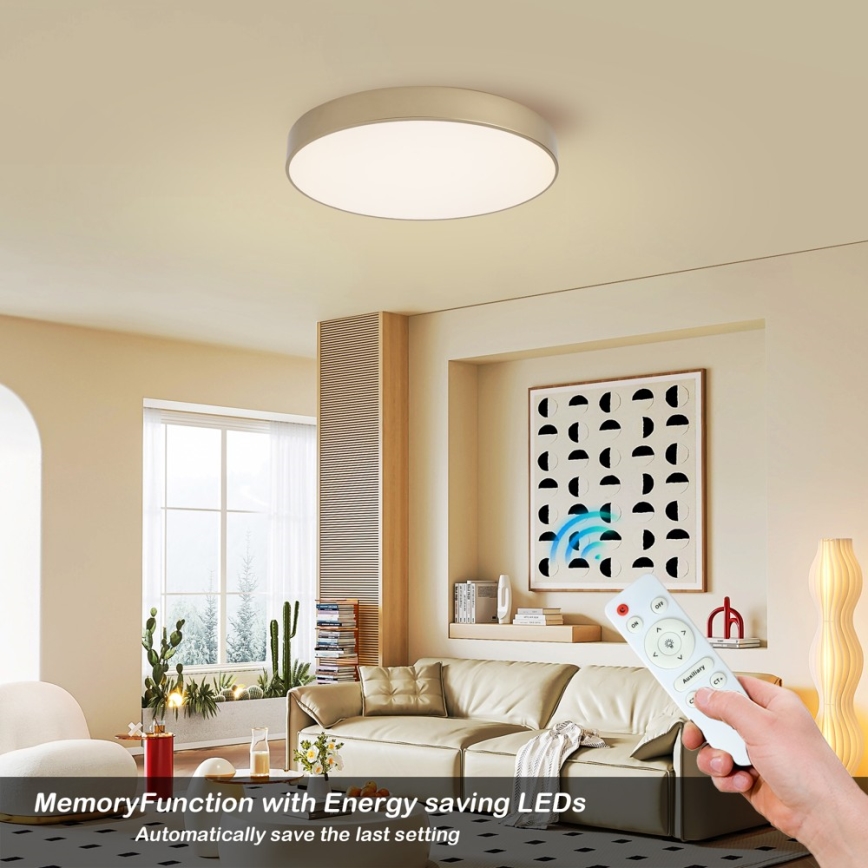 BRILAGI - LED-dimbar taklampa POOL LED/60W/230V 3000-6000K Ø 50 cm guld + fjärrkontroll