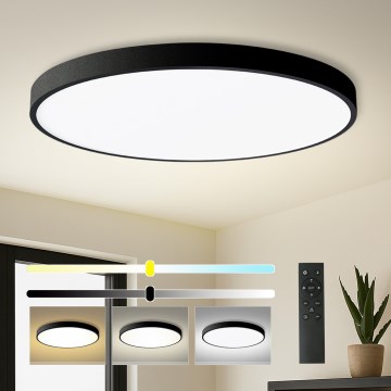 Brilagi - LED-dimbar taklampa POOL SMART LED/180W/230V 3000-6000K Ø 120 cm Wi-Fi Tuya svart + fjärrkontroll