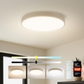 Brilagi - LED dimbar taklampa POOL SMART LED/60W/230V 3000–6000K Ø 50 cm Wi-Fi Tuya beige + fjärrkontroll