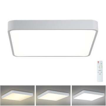 Brilagi - LED dimbar taklampa POOL SQUARE LED/36W/230V 3000-6000K 40x40 cm vit + fjärrkontroll