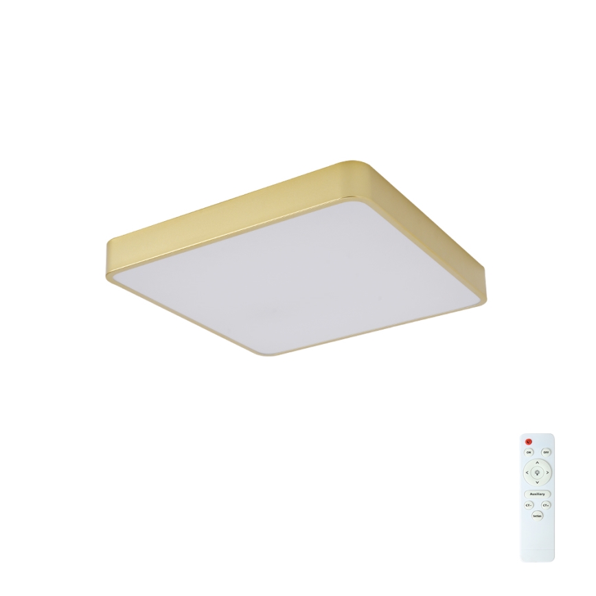 BRILAGI - Dimbar LED-takarmatur POOL SQUARE LED/48W/230V 3000-6000K 50x50 cm guld + fjärrkontroll