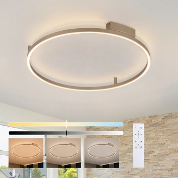 Brilagi - LED-dimbar taklampa PORTOFINO LED/60W/230V 3000-6000K Ø 80 cm beige + fjärrkontroll