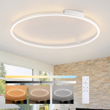 Brilagi - LED-dimbar taklampa PORTOFINO LED/85W/230V 3000–6000K Ø 120 cm vit + fjärrkontroll