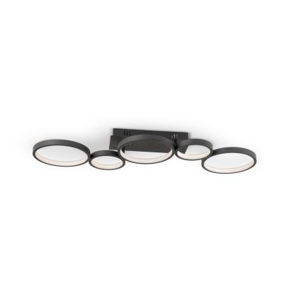 Brilagi - LED dimbar taklampa RINGO LED/34W/230V 3000-6000K 28x84 cm svart + fjärrkontroll