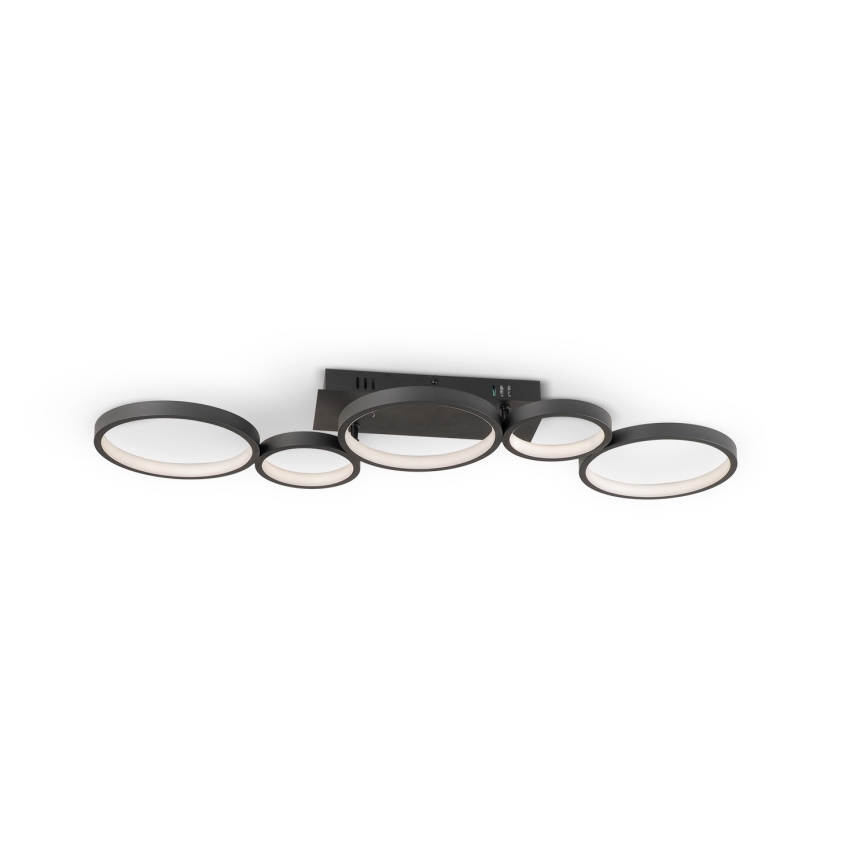 Brilagi - LED dimbar taklampa RINGO LED/34W/230V 3000-6000K 28x84 cm svart + fjärrkontroll