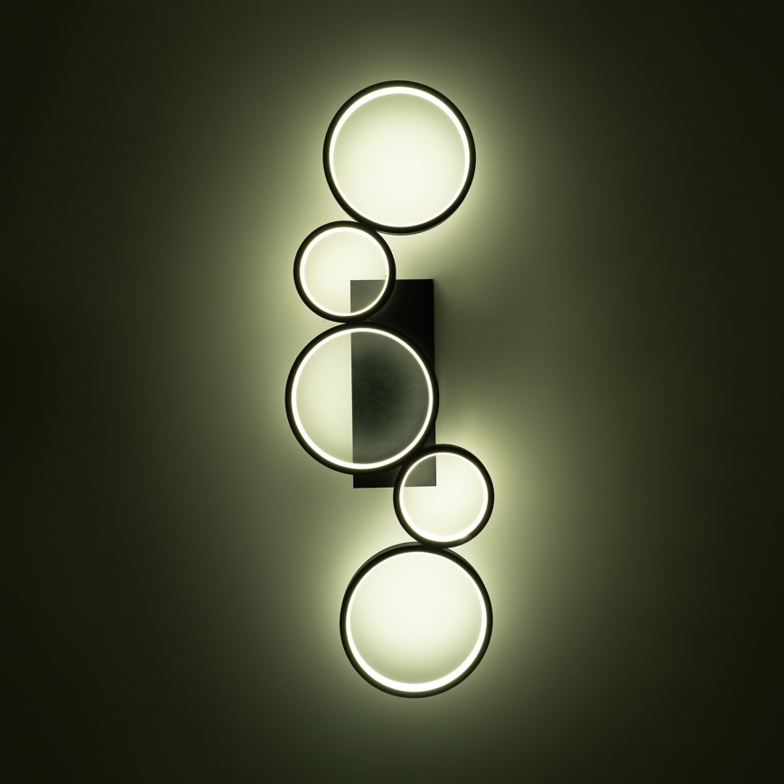Brilagi - LED dimbar taklampa RINGO LED/34W/230V 3000-6000K 28x84 cm svart + fjärrkontroll