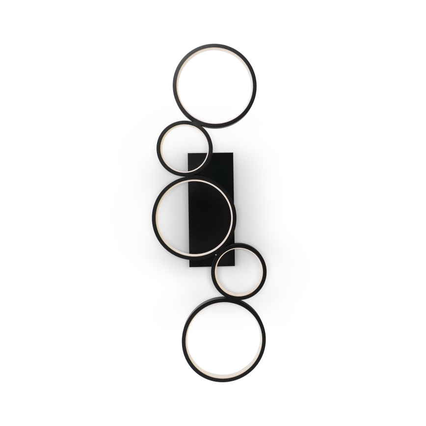 Brilagi - LED dimbar taklampa RINGO LED/34W/230V 3000-6000K 28x84 cm svart + fjärrkontroll