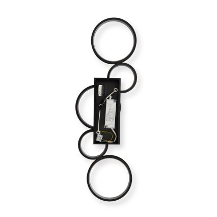 Brilagi - LED dimbar taklampa RINGO LED/34W/230V 3000-6000K 28x84 cm svart + fjärrkontroll