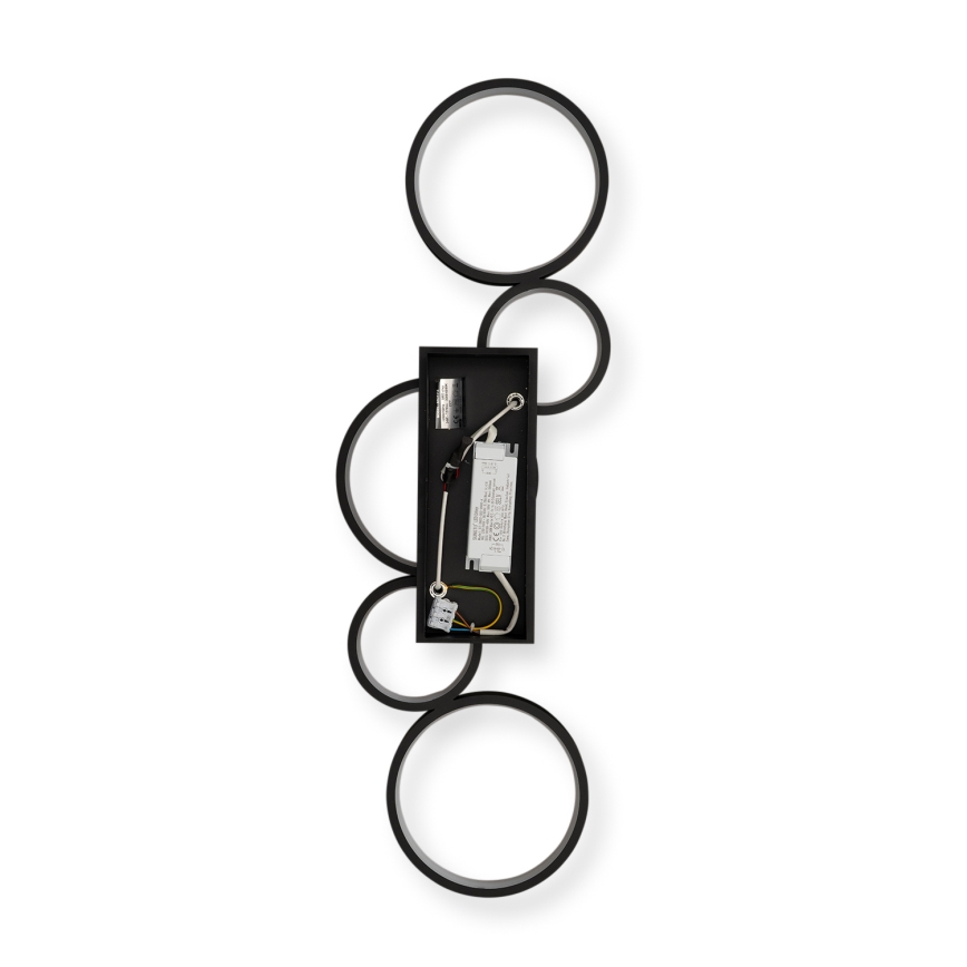 Brilagi - LED dimbar taklampa RINGO LED/34W/230V 3000-6000K 28x84 cm svart + fjärrkontroll