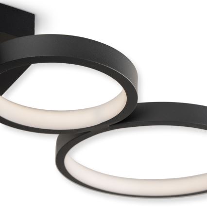 Brilagi - LED dimbar taklampa RINGO LED/34W/230V 3000-6000K 28x84 cm svart + fjärrkontroll