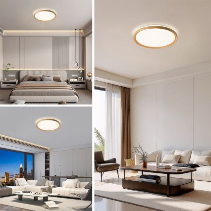 Brilagi - LED dimbar takarmatur RIVO LED/72W/230V 3000-6000K trädekor Ø 50 cm + fjärrkontroll