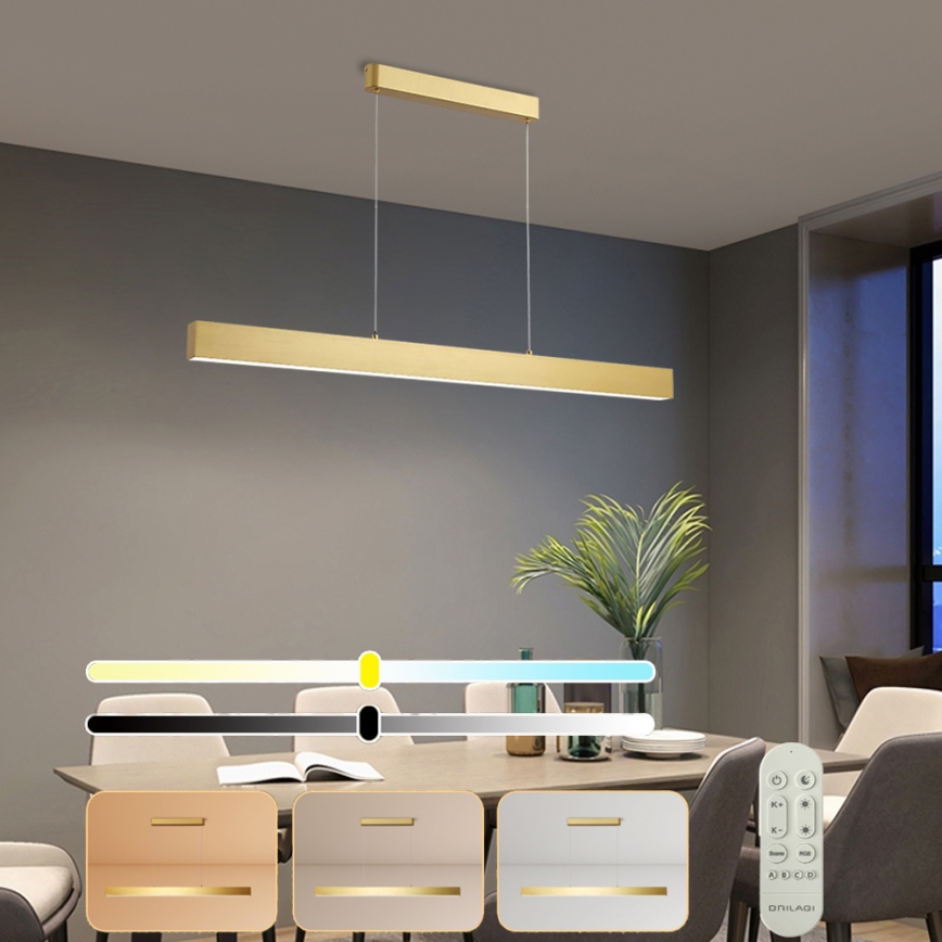 Brilagi - LED dimbar taklampa SLEEKLINE SMART LED/40W/230V 3000-6000K Wi-Fi Tuya guld + fjärrkontroll