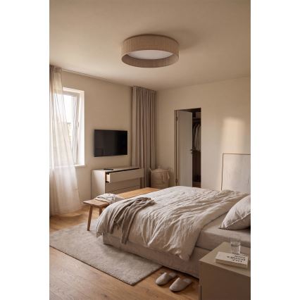 BRILAGI - LED-dimbar taklampa VELVET SMARTIX STARS LED/36W/230V 3000-6000K Ø 55 cm beige Wi-Fi Tuya Beacon + fjärrkontroll