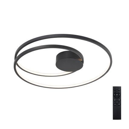Brilagi - LED-dimmbar taklampa TWISTER LED/75W/230V 3000-6000K Ø 70 cm svart + fjärrkontroll