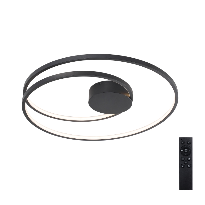 Brilagi - LED-dimmbar taklampa TWISTER LED/75W/230V 3000-6000K Ø 70 cm svart + fjärrkontroll