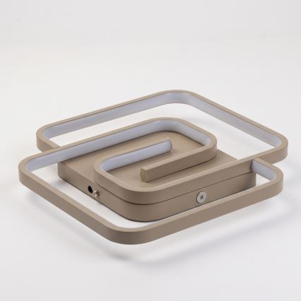 BRILAGI - LED dimbar takarmatur VELO LED/64W/230V 3000-6500K 48x48 cm beige + fjärrkontroll