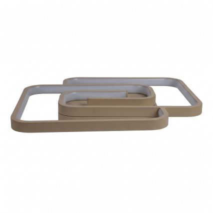 BRILAGI - LED dimbar takarmatur VELO LED/64W/230V 3000-6500K 48x48 cm beige + fjärrkontroll