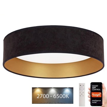 Brilagi - LED dimbar taklampa VELVET SMART LED/24W/230V Ø 45 cm 2700-6500K Wi-Fi Tuya svart/guld + fjärrkontroll