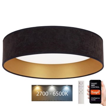 Brilagi - LED dimbar taklampa VELVET SMART LED/36W/230V Ø 55 cm 2700-6500K Wi-Fi Tuya svart/guld + fjärrkontroll