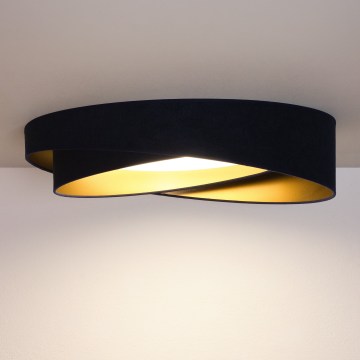 BRILAGI - LED dimbar taklampa VELVET TWIST LED/36W/230V 3000-6000K Ø 65 cm Wi-Fi Tuya Beacon blå/guld + fjärrkontroll