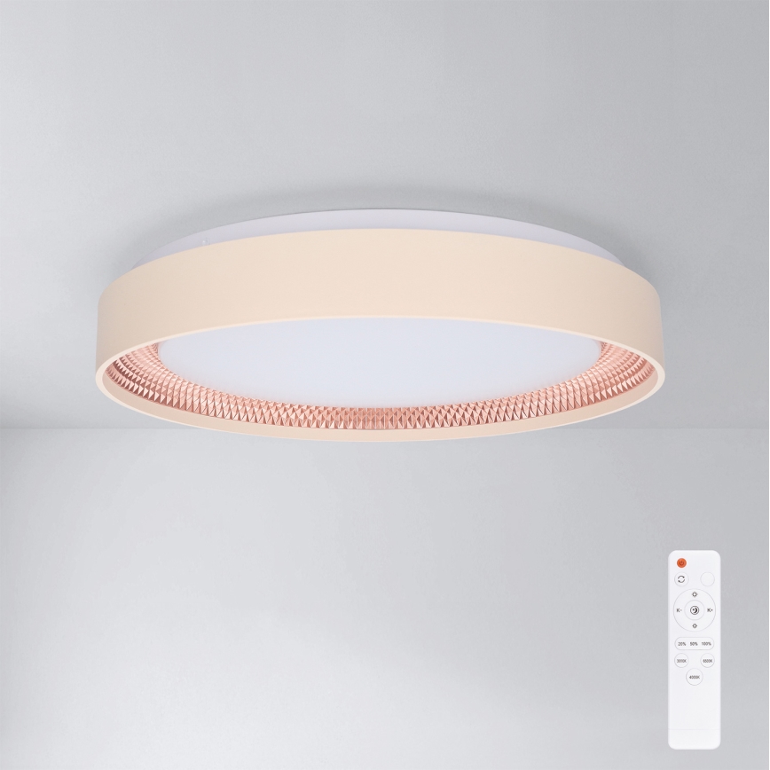 Brilagi - Dimbbar LED-takarmatur WALDO LED/48W/230V 3000-6500K Ø 40 cm beige/guld + fjärrkontroll